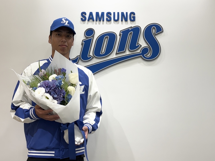 삼성 라이온즈의 새 아시아쿼터 투수 미야모리 사토시.<삼성 라이온즈 제공>