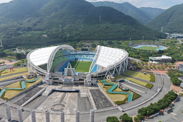 2026 대구세계마스터즈육상경기대회 주경기장인 대구스타디움 전경.  2026 대구세계마스터즈육상경기대회 조직위 제공