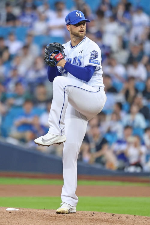 삼성 라이온즈 투수 보스. 삼성 라이온즈 제공