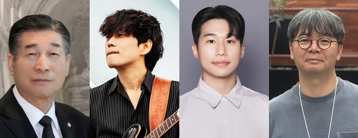 왼쪽부터 김성문 대구문인협회 문학단지조성추진위원장, 김대호 빅타이거그룹 대표 겸 기타리스트, 김학윤 독립출판사 리와인드 대표, 김혁중 국립대구박물관 학예연구사. 본인 제공.