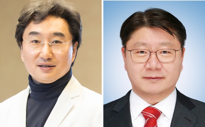 왼쪽부터 민복기 대구시의사회장, 이길호 경북도의사회장. 본인 제공
