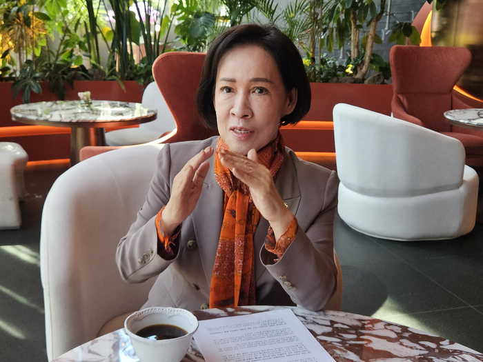 국민의힘 대구시당위원장 임기를 마친 이인선(대구 수성구을) 의원이 20일 영남일보와 인터뷰를 갖고 지난 1년간의 소회를 밝히고 있다. 이인선 의원실 제공