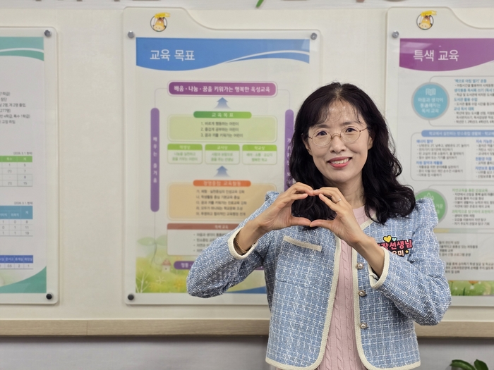구미 옥성초 배유미 교장. 박용기 기자