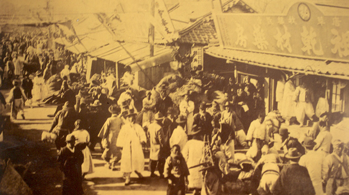 1930년대 대구 중구 약령시 골목 일대 전경. 대구약령시한의학박물관 제공