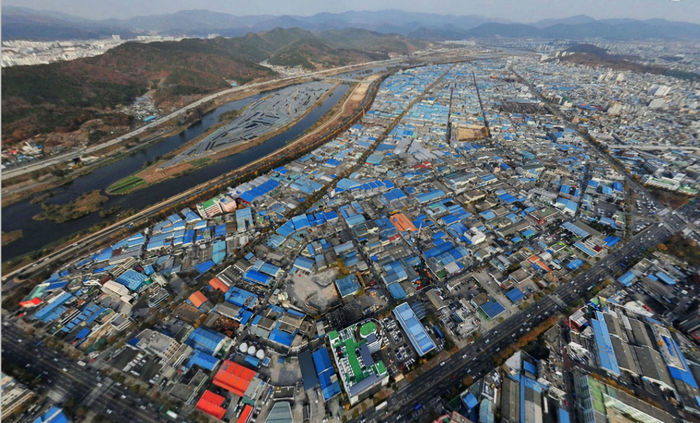 대구에서 가장 오래된 산업단지이자 산업 구조 전환 모범모델로 꼽히는 북구 제3산업단지 전경. 대구시 제공