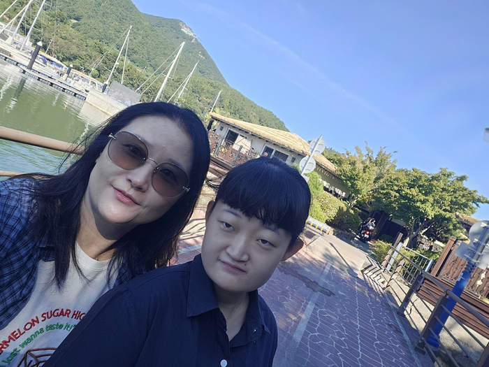 채주희씨가 딸과 함께 여행을 간 일상을 사진에 담았다. 채주희씨 제공