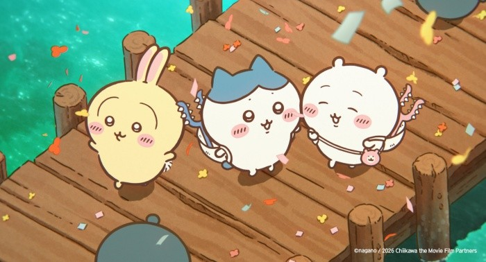 극장판 치이카와: 인어 섬의 비밀. 캐릭터들의 작고 귀여운 외모와 달리 이들이 살아가는 세상은 마냥 평화롭지 않은 세계관이다. CJ ENM 제공