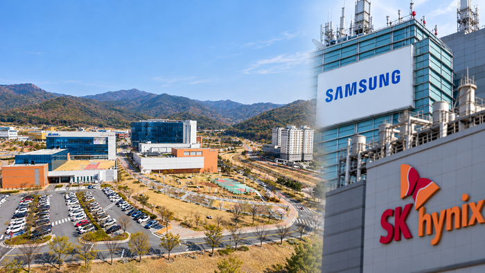 대구경북첨단의료복합단지 전경과 삼성·SK하이닉스 반도체 공장 이미지.