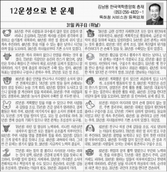 [12운성으로 본 오늘의 운세] 31일 丙子日 (쥐날) (오늘의 띠별 운세)(생년월일 운세)