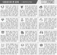 [12운성으로 본 오늘의 운세] 30일 丙子日(쥐날) (오늘의 띠별 운세) (생년월일운세)