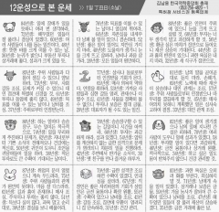 [12운성으로 본 오늘의 운세] 1일 丁丑日(소날) (오늘의 띠별 운세) (생년월일운세)