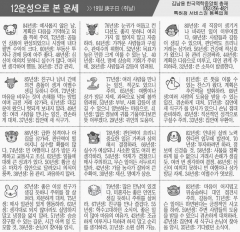 [12운성으로 본 오늘의 운세] 19일 庚子日 (쥐날) (오늘의 띠별 운세) (생년월일운세)
