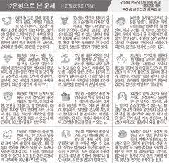 [12운성으로 본 오늘의 운세] 27일 庚戌日 (개날) (오늘의 띠별 운세) (생년월일 운세)