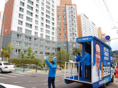 더불어민주당 구미갑 김철호 후보, 대단지 아파트 집중 주말 유세