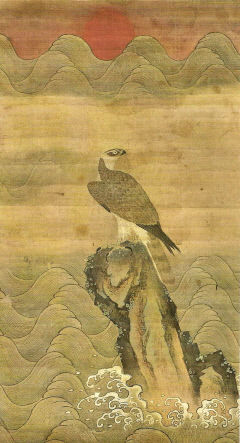 [김남희의 그림 에세이] 정홍래 '해응영일(海鷹迎日)'