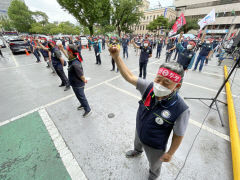 레미콘 대란에 멈춰서는 대구 건설현장...레미콘운송노조 무기 파업 계속