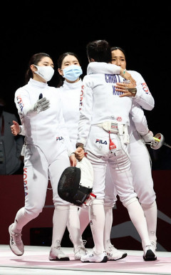 [도쿄 올림픽] 한국 여자 펜싱 에페 단체전 은메달(1보)