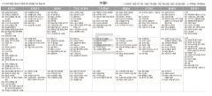 10월9일(토) TV 편성표