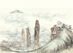 [김남희의 그림 에세이] 이인문 '총석정'…솟아오른 돌기둥에 부딪히는 파도…오른쪽 언덕에 올라 동해를 본다