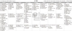 11월21일(일) TV 편성표