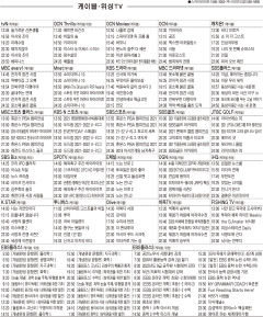 11월23일(화) 케이블·위성TV 편성표
