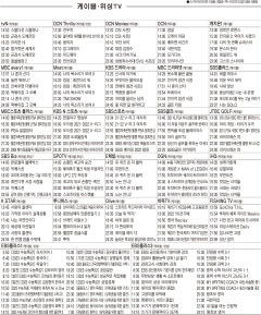 3월1일(화) 케이블·위성TV 편성표