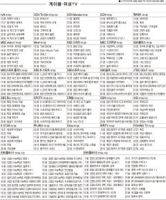 5월4일(수) 케이블·위성TV 편성표
