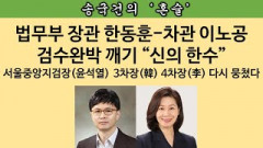 [송국건의 혼술] “한동훈 임명 강행” “법무차관에 중앙지검 첫 여성차장” 윤석열의 기막힌 용인술