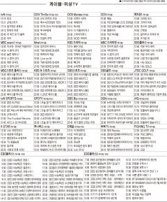 6월8일(수) 케이블·위성TV 편성표