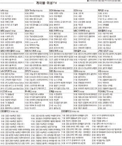 6월15일(수) 케이블·위성TV 편성표