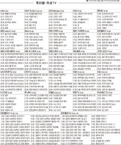 6월28일(화) 케이블·위성TV 편성표