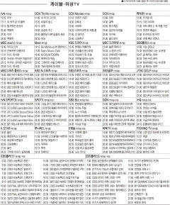 6월30일(목) 케이블·위성TV 편성표