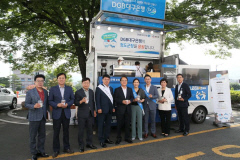 대구은행 청도지점, 민원인·군청직원에 음료나눔