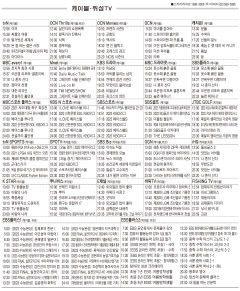 7월27일(수) 케이블·위성TV 편성표