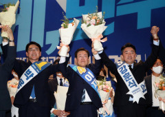 이재명·박용진·강훈식, 민주당 당 대표 선거 본선 진출