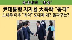 [송국건의 혼술] 尹 “10% 폭락” 지지율 회복 위해 할 일 딱 두 가지는?