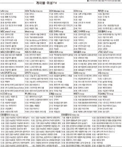 8월2일(화) 케이블·위성TV 편성표