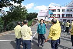 경북교육청, 태풍 피해 학교 복구 현장 지원
