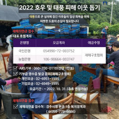 이재민을 도와주세요…경주시 내달 31일까지 피해 의연금 접수