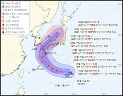 14호 태풍 '난마돌' 일본 상륙 가능성↑…
