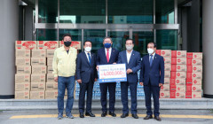 경북도 동남권 시·군의회 의장협의회, 경주에 수해 피해 위문품 전달