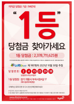 23억  로또 당첨금 주인을 찾습니다…만료 임박