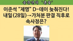 [송국건의 혼술] 이준석 제명 연기는 “플랜B” 강화 포석?