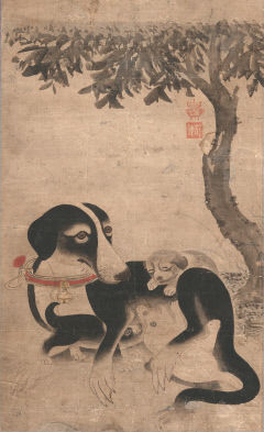 [김남희의 그림 에세이] 디지털시대에 만나는 옛 그림 속 반려견들…'애틋한 모성애' 우리네와 똑같아…정겹고 사랑스러운 인간의 벗