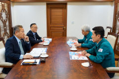이강덕 시장, 행안부장관에 태풍피해 회복 위한 신속한 재정 지원 건의