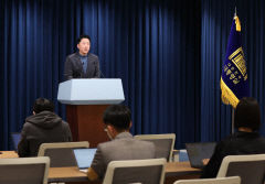 도어스테핑 장소에 가림막 설치…대통령실 