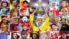 [포토뉴스] 월드컵 열기 달구는 각국 팬 응원전