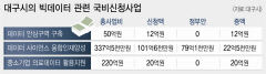 데이터 안심구역 구축  등 대구 빅데이터 확보 및 활용 국비사업 '쩐의 전쟁'