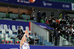 3점 슛 화력 회복한 가스공사…이제 홈 6연승까지 노린다