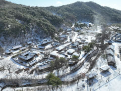 [포토뉴스] 하얀 눈이 쌓여 그림 같은 영주 선비촌
